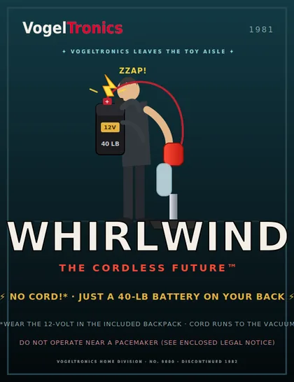 Whirlwind cordless vacuum